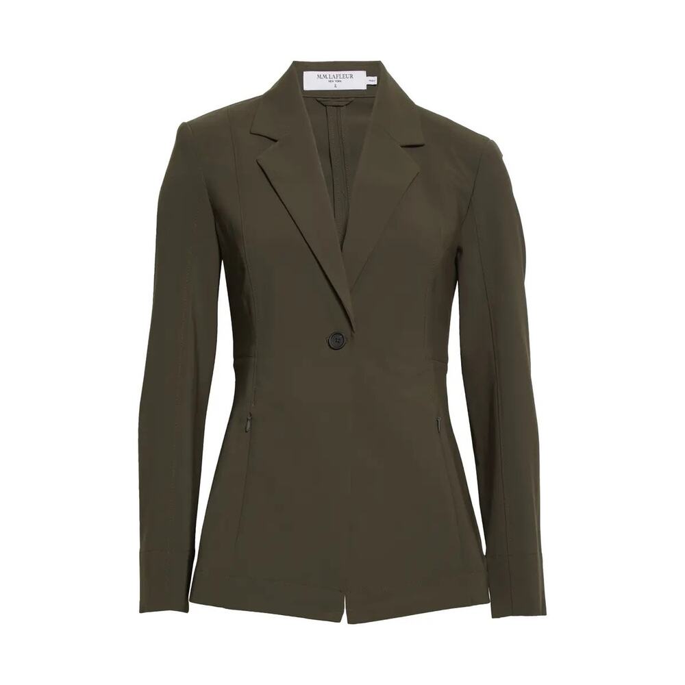 MM LaFleur Moreland OrigamiTech Jacket Olive Green Women's 12 Pockets Gorpcore - Picture 7 of 16